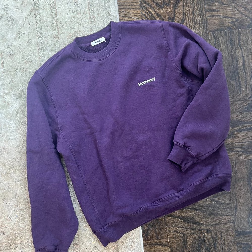 Madhappy Classics Fleece Crewneck in Mulberry